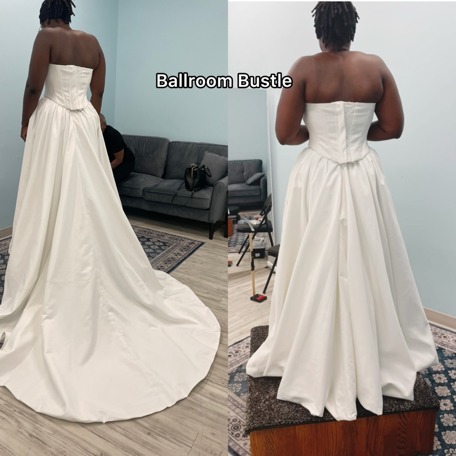 Bridal gown bustle