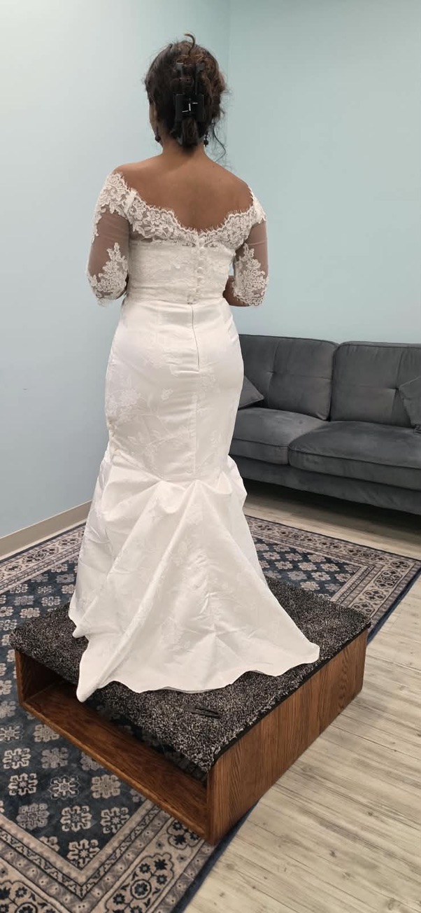 Bridal gown detail