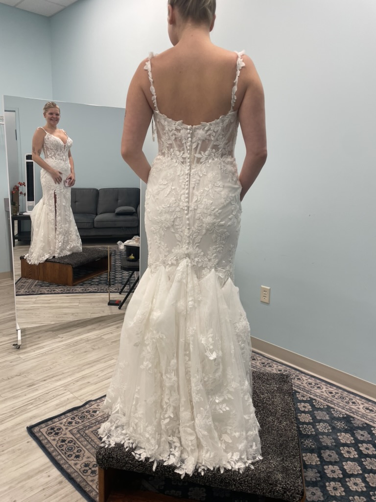 Bridal gown detail