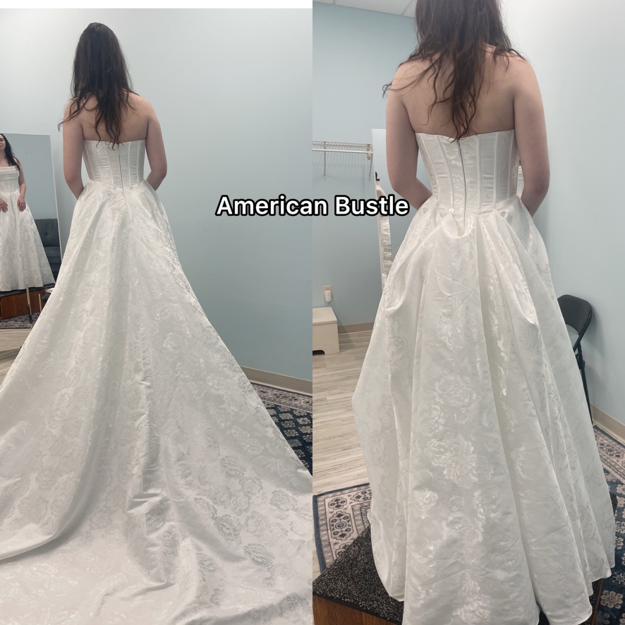 Bridal gown detail