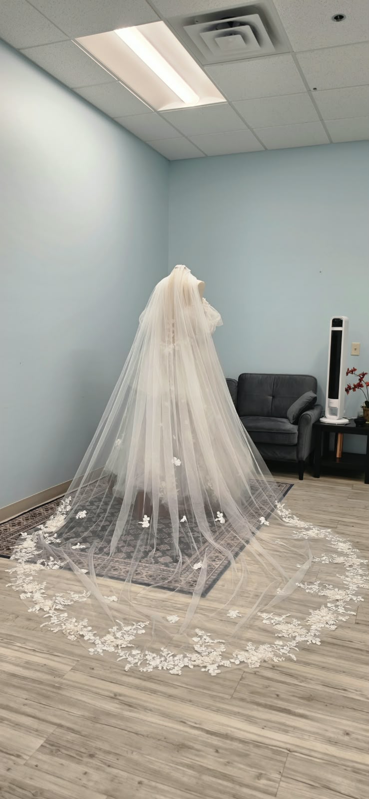 Bridal gown detail